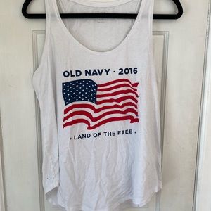 Old Navy American Flag Tank Top